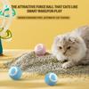 Pelota de juguete interactiva inteligente para gatos, sin BPA, recargable por USB, juguete automático para gatos con luz colorida, juguete para gatitos