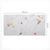 Protective Decorative Mat for Office Desk Terrazzo In Pastels 120X60 Cm