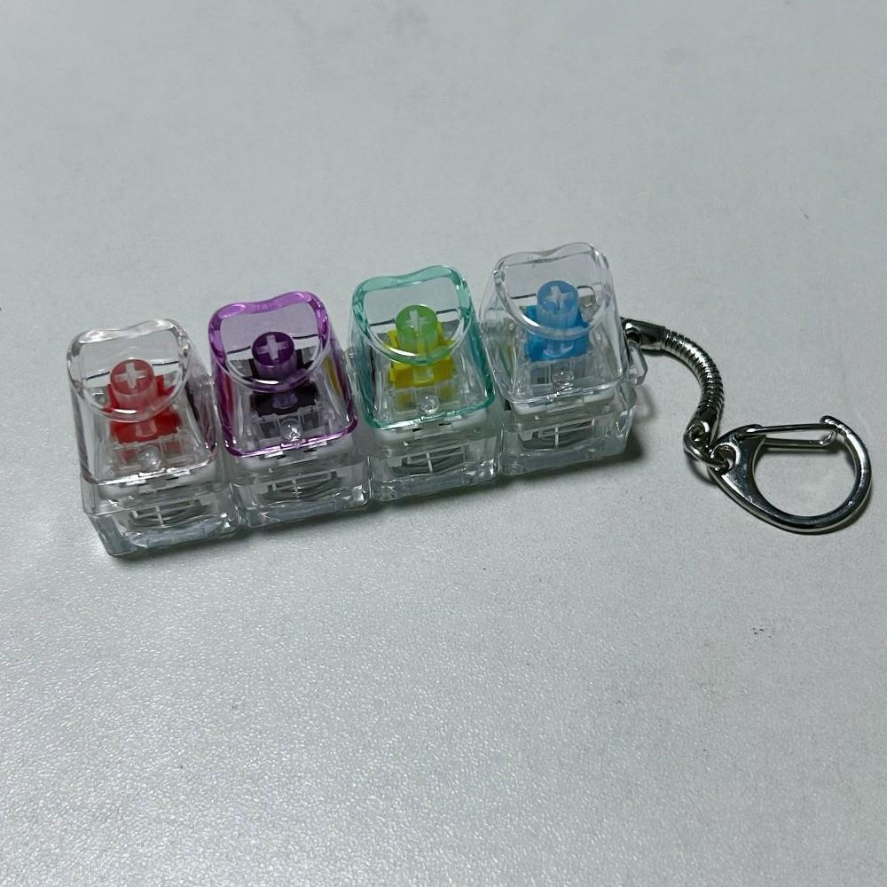 4Keys Keycap Pinch Toy Relief Stress Button Clicker Toy Relaxing Pinch Toy