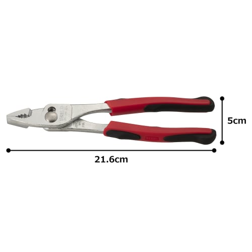 TONE Combination Slim Pliers (Master Grip Type) CPS-200G Red Total Length 216mm
