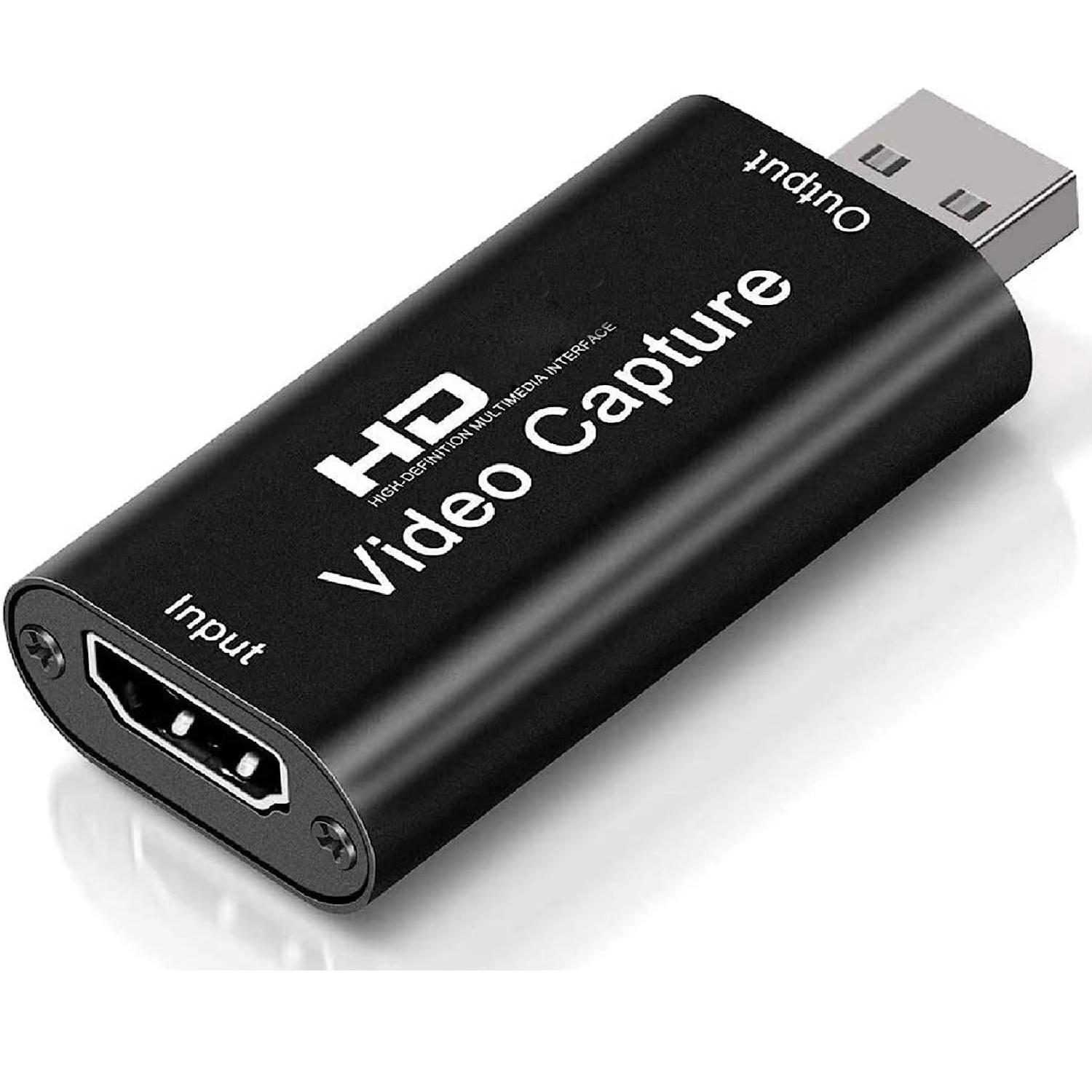 

4K HDMI-совместимая карта видеозахвата потоковая плата Capture USB 2.0 1080P Card Grabber Recorder Box для игровой DVD-камеры PS4 чёрный