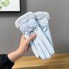 Gloves winter cycling warm fleece thickened touch screen waterproof