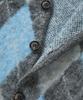 Cuznello Blend Argyle Cardigan_Charcoal