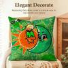 FFeid Luna Rapper Pattern Cushion Cover Natural Linen Organic Fabric DoubleSided Printing Sofa Home Decor Gift Pillow Case