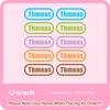 Custom Cartoon Iron On Name Sticker Heat Transfer Label Print On T-Shirt Hoodies Patches For Clothing Thermal Stickers Applique