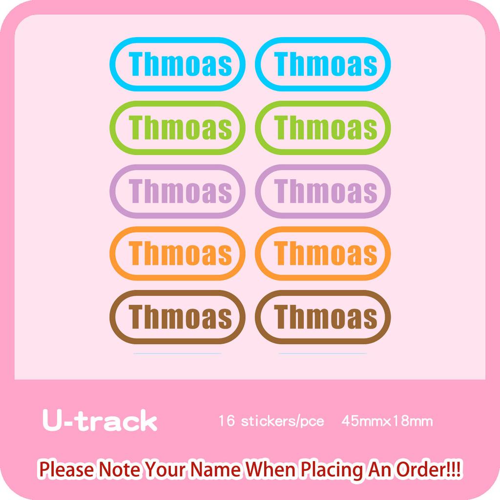 Custom Cartoon Iron On Name Sticker Heat Transfer Label Print On T-Shirt Hoodies Patches For Clothing Thermal Stickers Applique