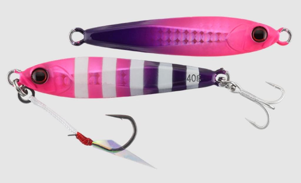 Jackall Metal Jig Big Backer 60 Grams Glow Pink Purple (5570)