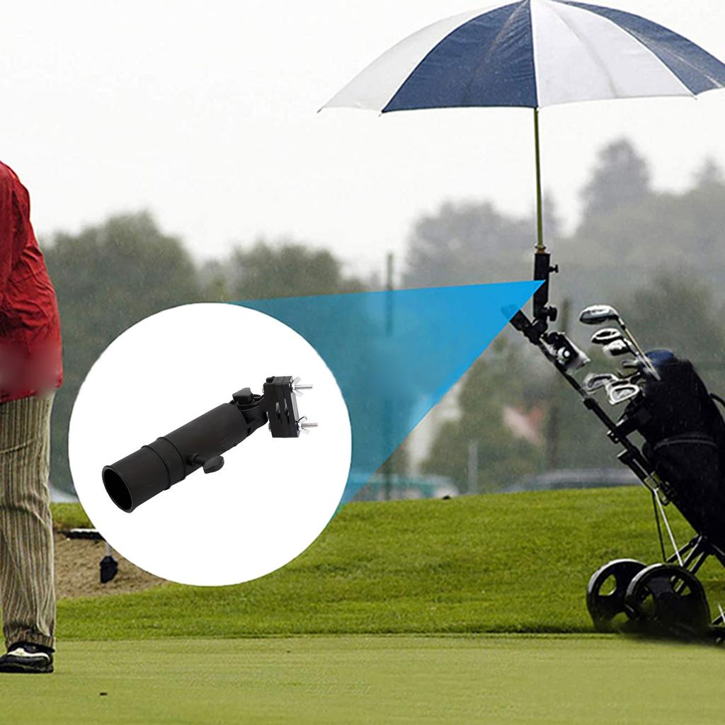 Adjustable Golf Club Cart Umbrella Holder Golf Trolley Universal Umbrella Base for Golf Cart Handles Golf Accesories
