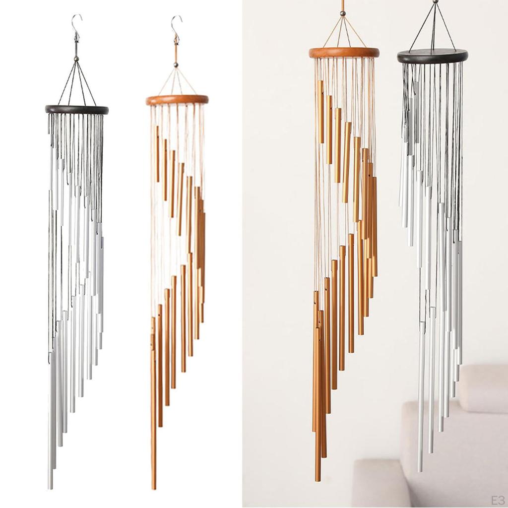 36 Inch Large Wind Chimes Outdo 18 Tubes Nordic Handmade Windchime for Home and Garden Patio