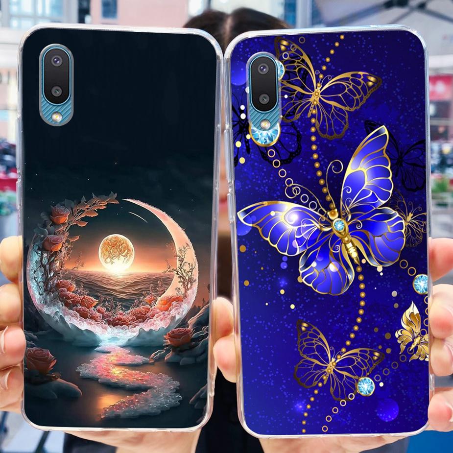 For Samsung Galaxy A02 Case SM-A022F Cute Fashion Painted Cover Clear Silicone Phone Case For Samsung A02 M 02 Galaxy M02 Bumper