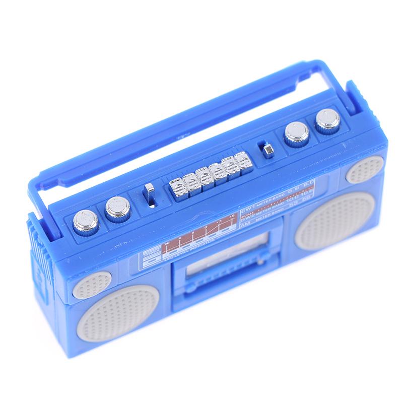 Dukkehus Mini Ornamenter Mini Nostalgisk Radioopptaker Modell Leker Dekorasjoner