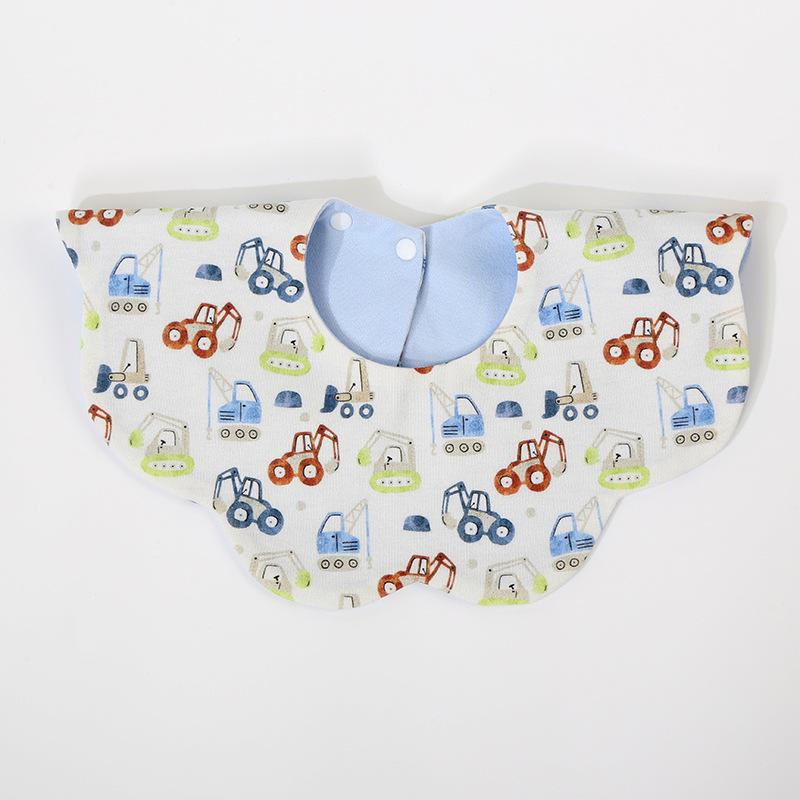 Korean Style Cotton Baby Bib - Double-Sided & Versatile for 0-2 Years