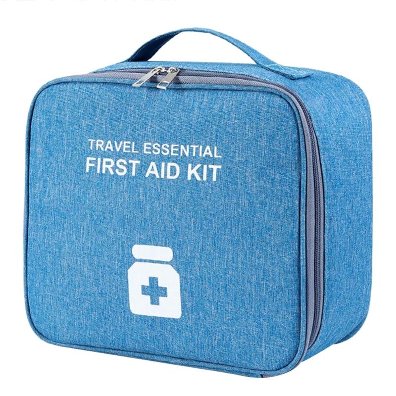2 Pcs First Aids Kits Large Capacity Emergency Bag Portable Caregivers Bag Travel Pharmacy Bag for Homes, Office,Outdoor