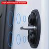 4Pcs Car Door Lock Buffer Shock Absorber Damping Seal Quiet Striker Rattling Soundproof Insulation Door Lock Covers