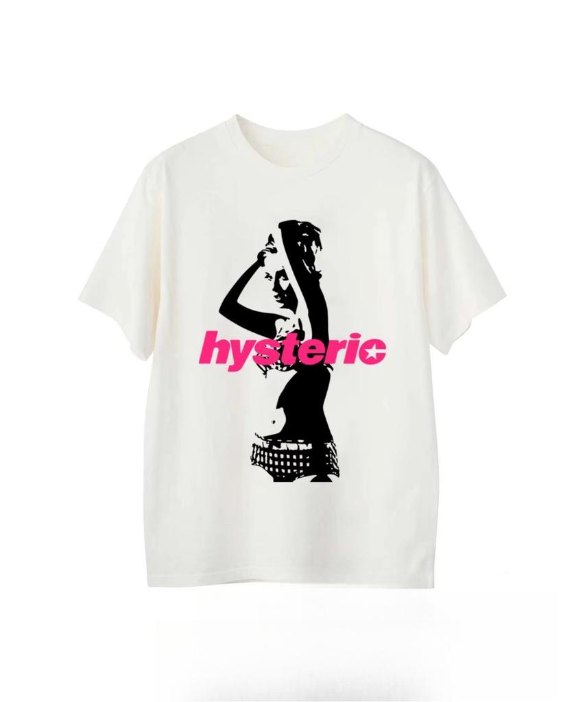 Summer New High Quality HYSTERIC Printed Graphic Tshirts Men and Women Short Sleeved High Quality Tshirts Street Wear