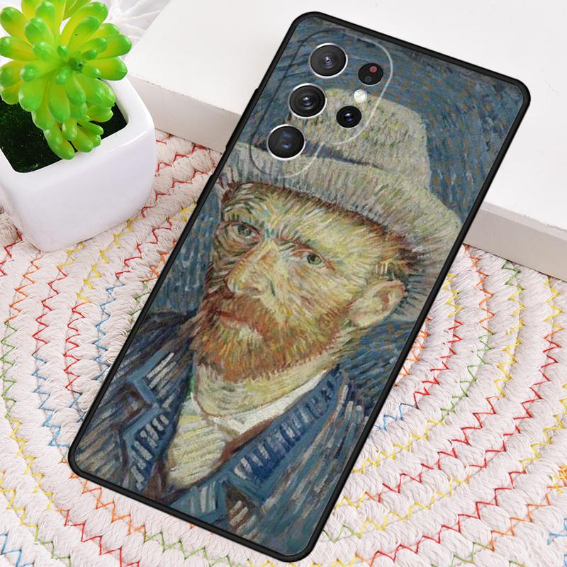 Paintings Starry Night Van Gogh Silicone Phone Case For Samsung Galaxy note 10 pro S26 S25 S24 S23 S22 S21 Plus Ultra Capa Cover