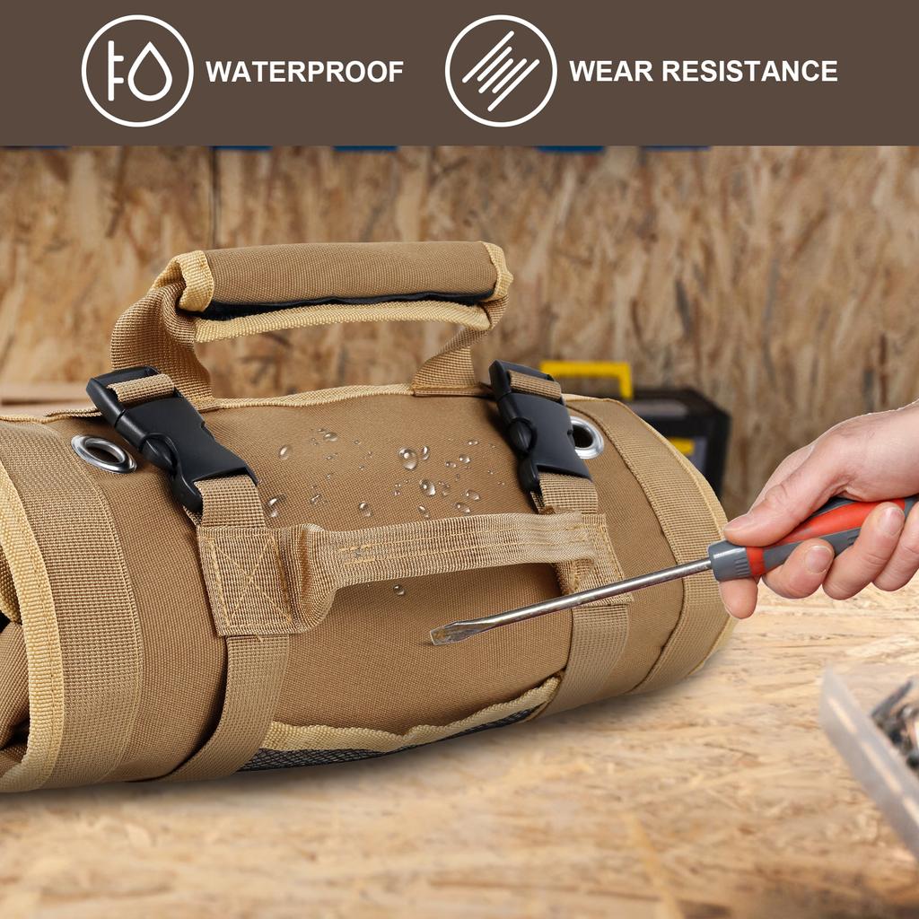 Mehrzweck-Werkzeugtasche Hardware-Werkzeugtasche Tragbare Werkzeugrolltasche Hochwertig Professionell 6 Werkzeugtaschen Abnehmbar