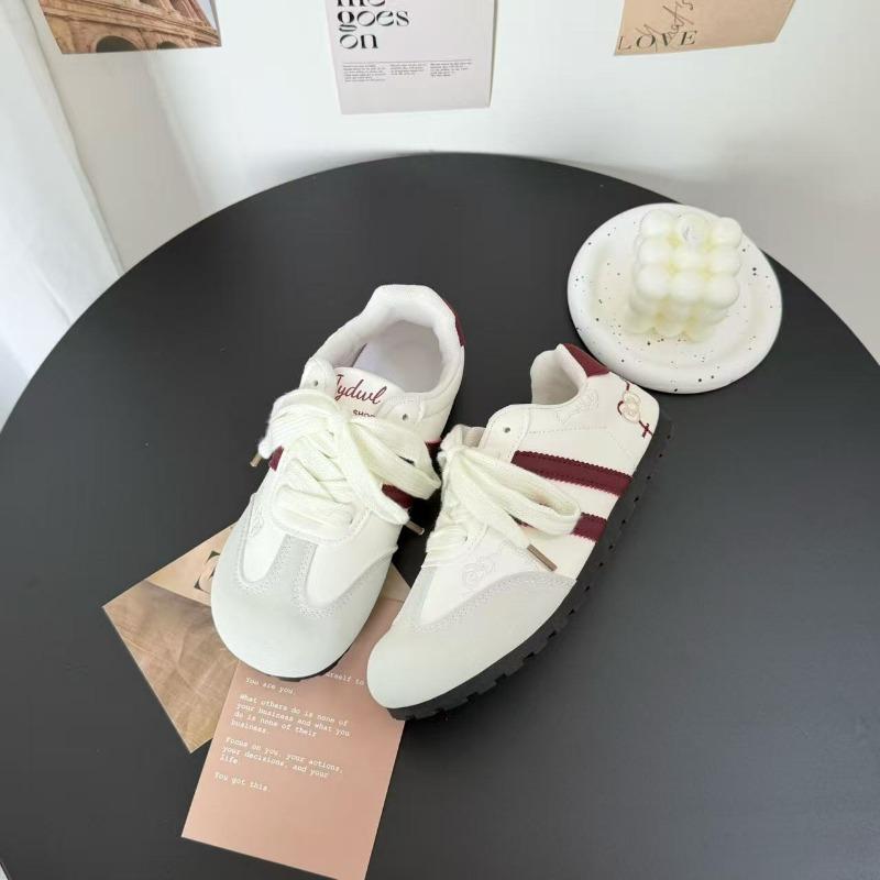 Autumn cute fashion sweet flat casual shoes dopamine breathable versatile women