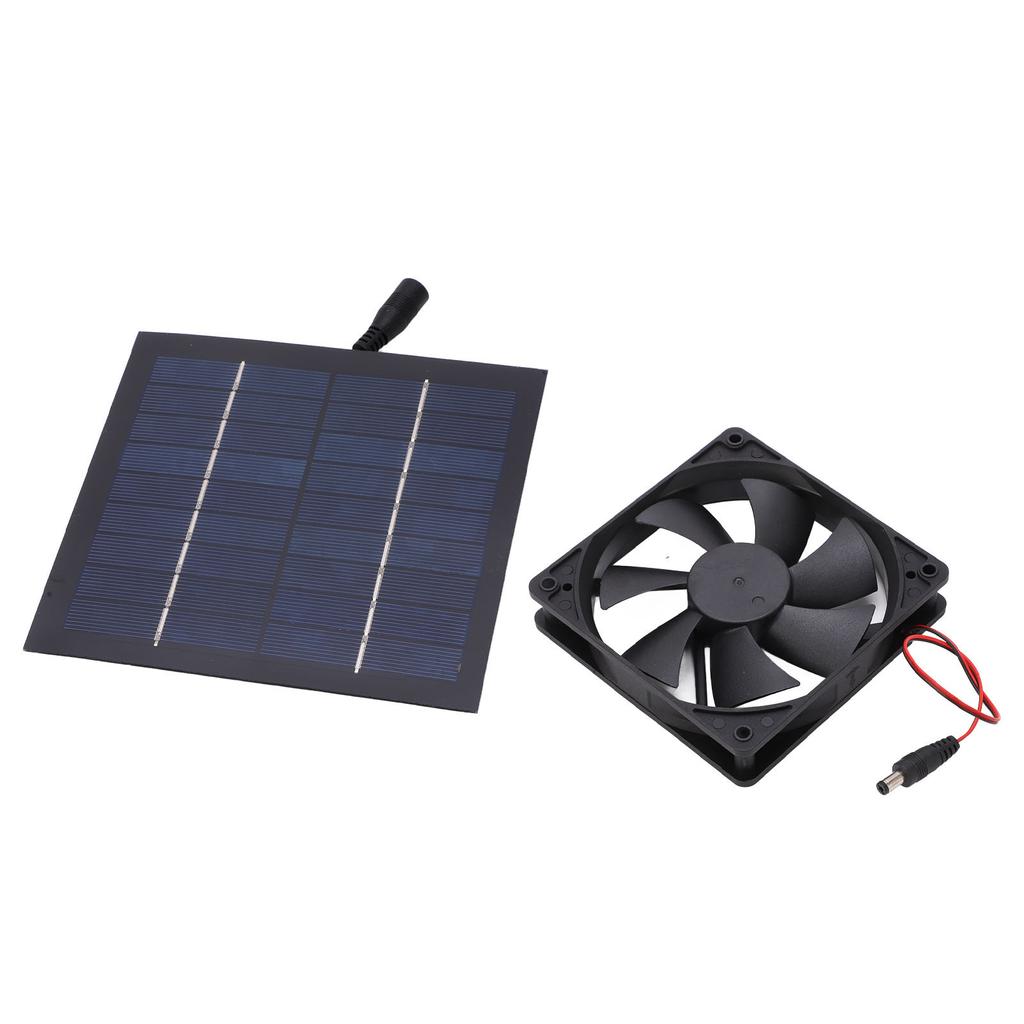 Solar Powered Fan Waterproof IP65 20percent  Conversion Rate Mini Exhaust Fan Environmentally Friendly 20W