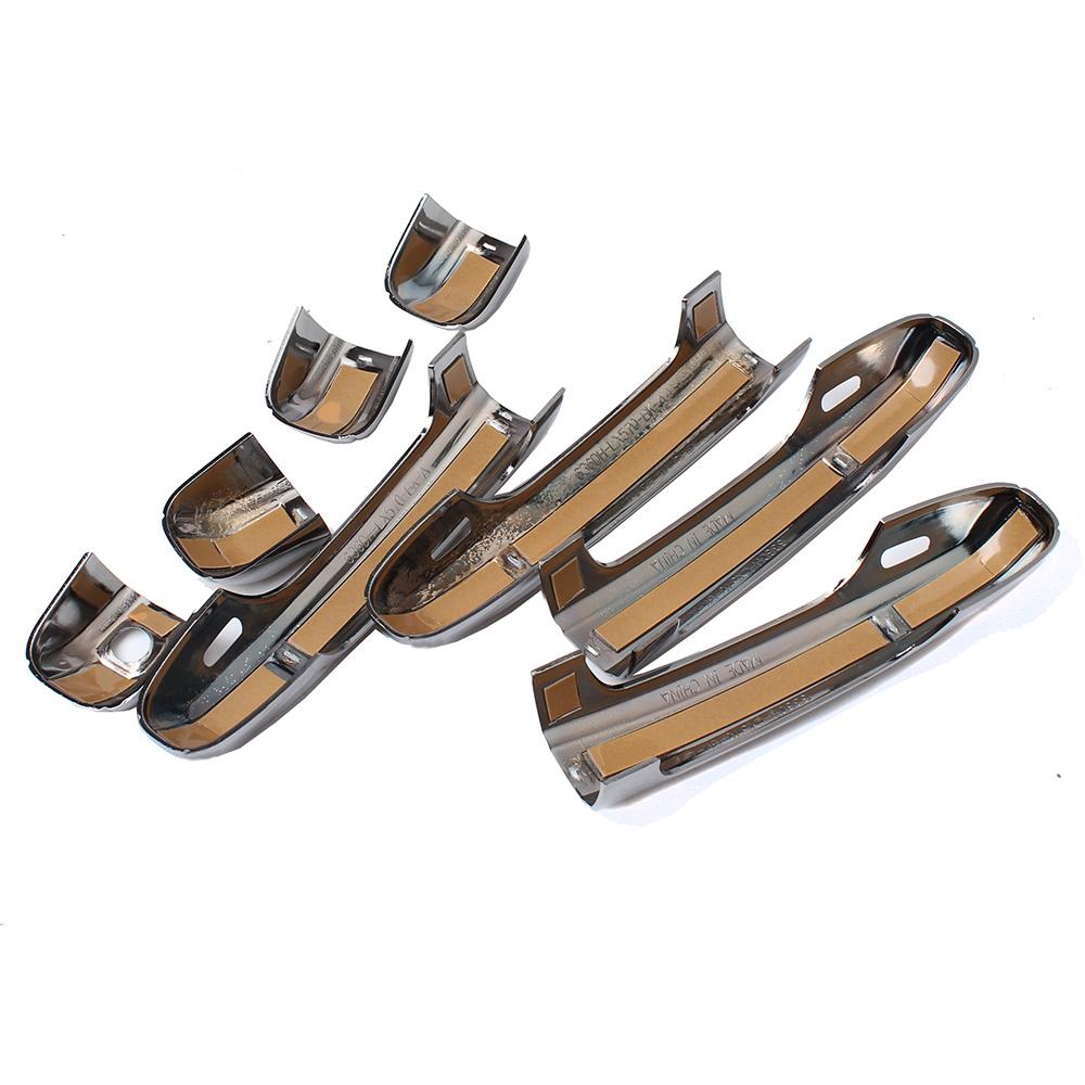 Pour Lexus LX570 LX 570 2012- GX460 2010-20 Édition Spéciale Chrome Noir Garniture Couvercle Poignée de Porte Accessoires Voiture