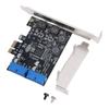 PCIE To 2 Ports 19 Pin USB 3.0 Card PCI Express To Internal Dual 19 Pin Connector USB 3.0 Expansion Card for Desktop
