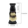 Professional Soft Boar Bristle Wood Beard Brush Hairdresser Shaving Tool Men Mustache Comb Kit Shaving Stand Holder Set