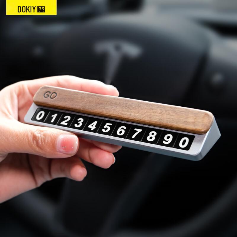 DOKIY Hidden Luminous Car Temporary Parking Plate