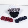 Bun Net Bank Staff Flower Bun Net Snood Women Hairpin Korean Style Headdress Rose Spring Clip