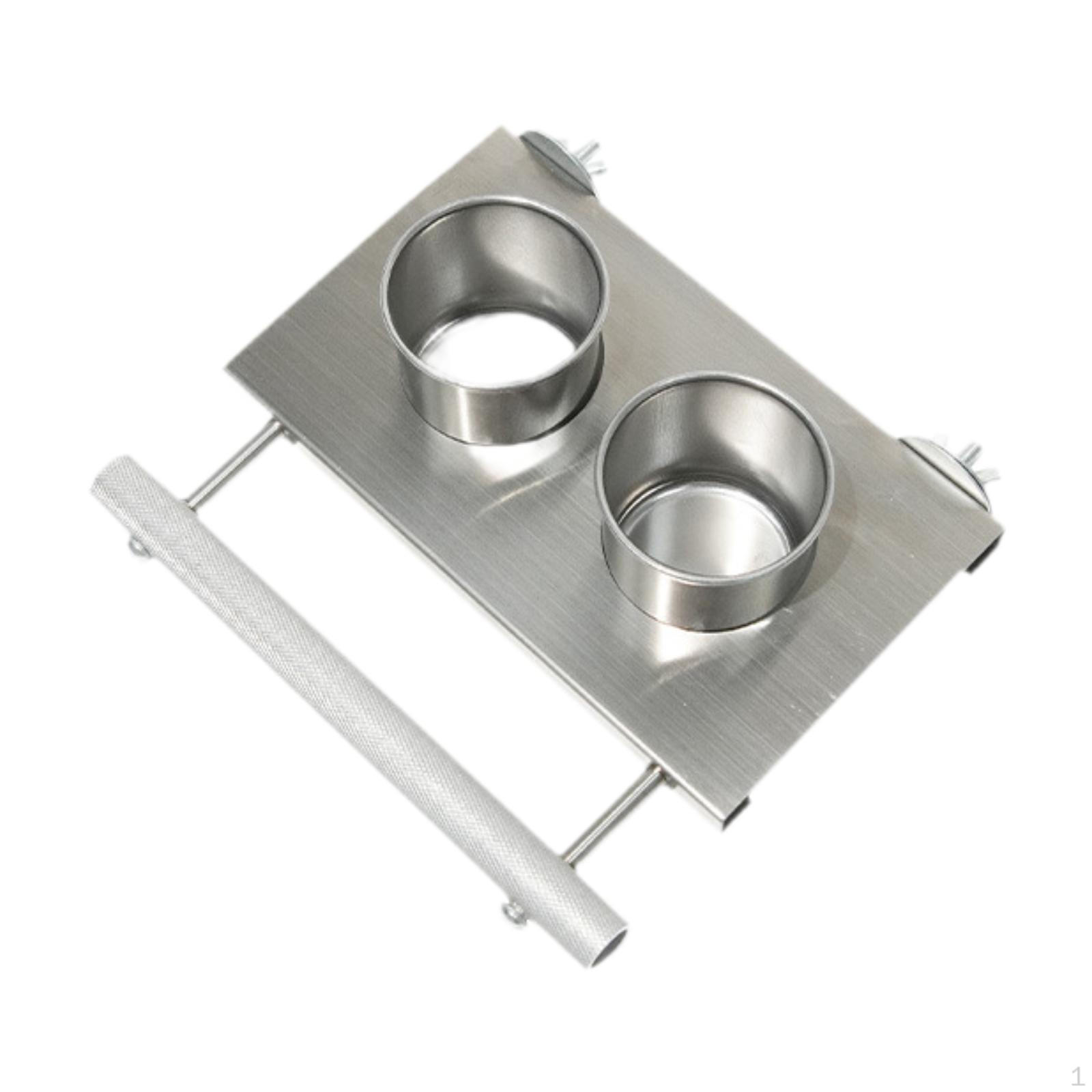 

Bird Feeding Dish Cups,Stainless Steel Parrot Cups,Watering Supplies,Water feed Cup Cage
