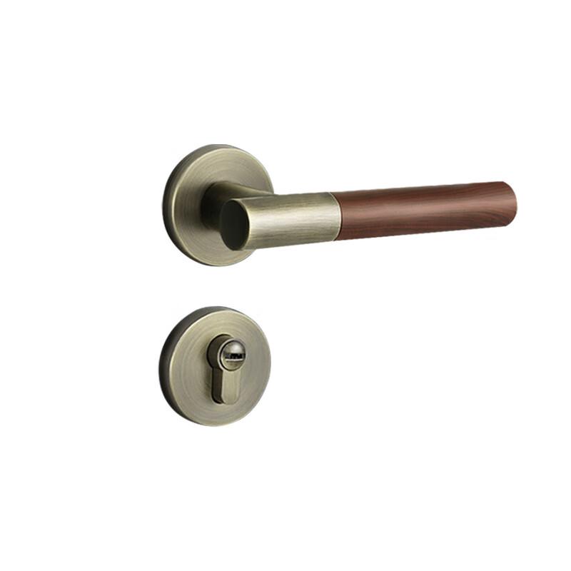 Shengbai Walnut Wood Grain Interior Door Lock Set