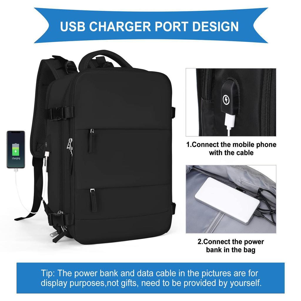 Unisex Travel Backpack: Airline-Approved, Flight-Ready, Waterproof Carry-On