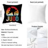 Sports Judo Martial Arts Cushion Cover Soft Decorative Pillow Case Suitable For Bedroom Sofa Car Travel Use