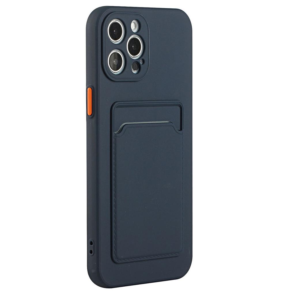 For iPhone 15 Pro Max Anti-scratch TPU Phone Case Drop-proof Card Holder Cover