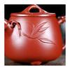 Yixing Zisha Da Hong Pao Bamboo Joint Teapot by Wang Guowang - Kung Fu Travel Tea Set.