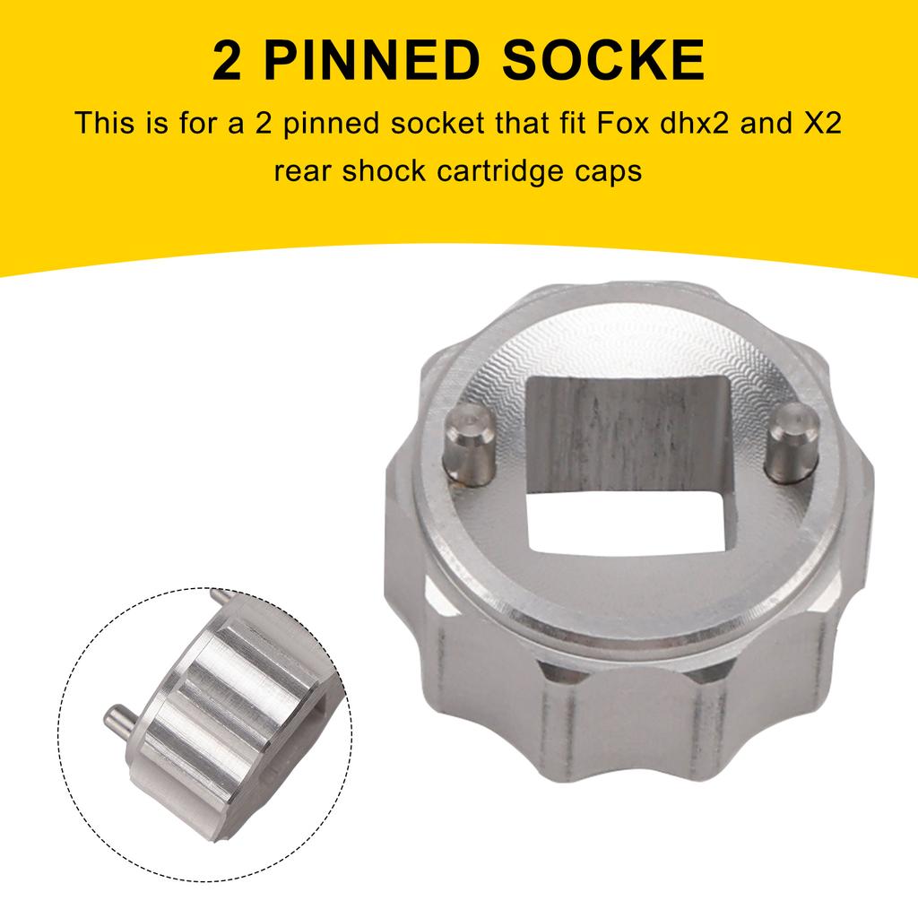 2016-2020 2 Pin Shock Cartridge Cap Tool/socket-Like #398-00-417 For Fox X2/DHx2