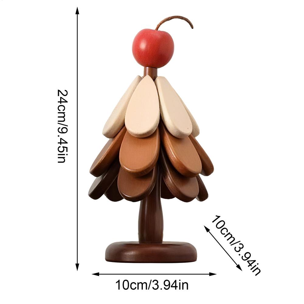 Wooden Trivets for Hot Dishes Hot Pot Holder Christmas Tree Trivet Table Mat Set for Kitchen Dinner Beverage Cup Counter