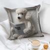 3D Animal Cushion Cover Imitation Embroidery Pillowcase Dog Alpaca Zippered Throw Pillow Cover for Home Farmhouse Couch Sofa Bed