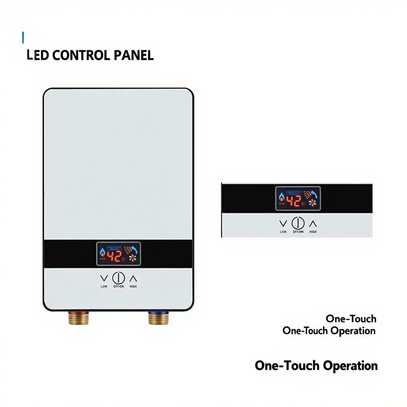 Portable Instant Electric Water Heater, Suitable for Household Use, Fast Heating, Kitchen and Bathroom, Waterproof