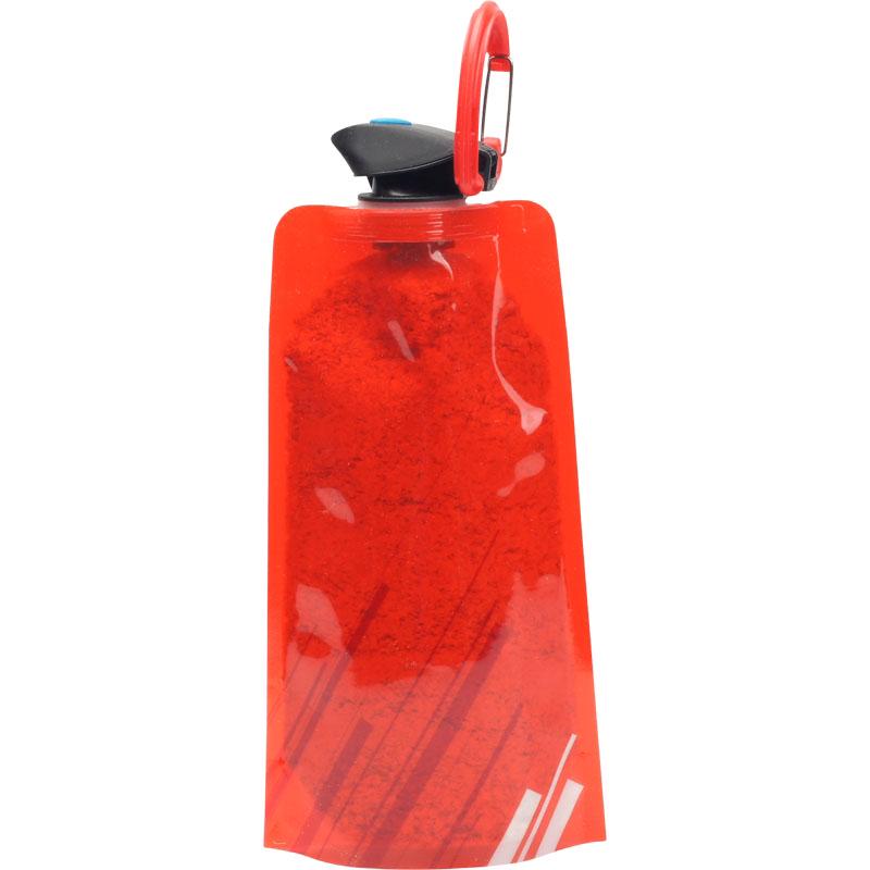 

700ml 3pc Sports Travel Kettle Cup Outdoor Folding Collapsible Bottle Water Red-1pc