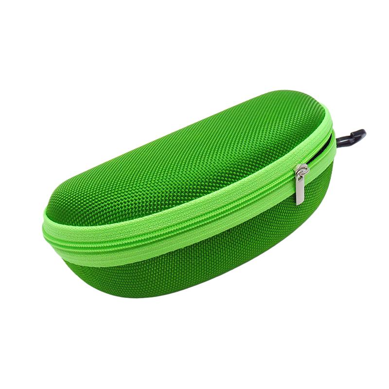 Portable Eva Glasses Case With Carabiner Hook Colorful Sunglasses Hard Cases Zipper Eyeglasses Protector Box Eyewear Accessories