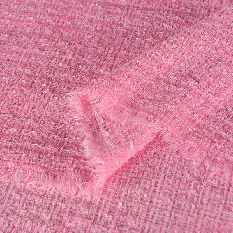 100x150cmLuxury Korean Style Tweed Fabric Dress for Coats Clothing Sewing Plain Soft Skin-friendly Cloth Needlework Drape