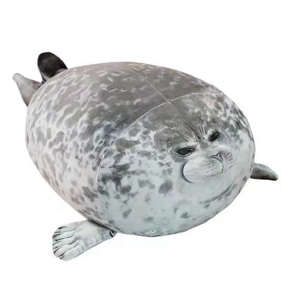 20CM Angry Blob Seal Pillow Chubby 3D Novelty Sea Lion Doll Plush Stuffed Toy Baby Sleeping Throw Pillow Gifts for Kids Girls
