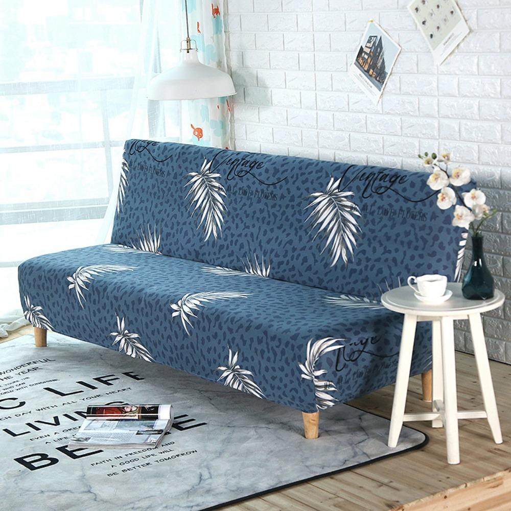 Milk Silk Elastic Sofa Cover Slipcover Furniture Protector Dustproof Stretchable No Armrest Full Coverage