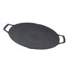 Korean Grill Pan Nonstick Round BBQ Griddle with 2 Handle Compatible for Induction Cooker Gas Stove Indoor Outdoor