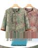 Summer Chinese Style Plus Size Top for Elderly Women - Loose Three-Quarter Sleeve Shirt