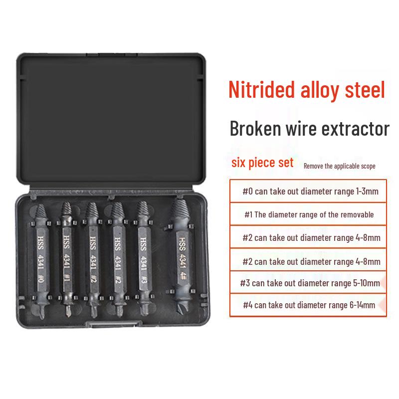 Schnellstahl Doppelendiger Schrauben- und Drahtausdrehersatz