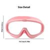 Swimming Goggles for Kids Big Frame Swimming Goggles with Earplugs HD Wide View Anti-Fog Swimming Goggles Eyewear No Leaking