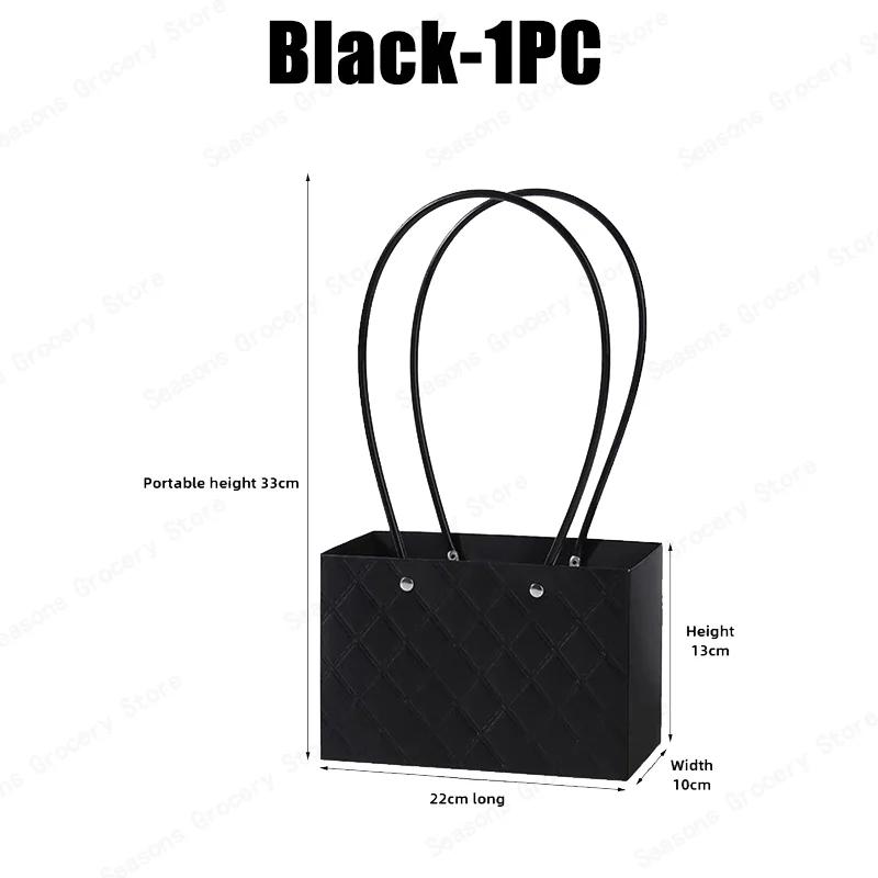 2026 New Reusable Waterproof Flower Tote Bag Eco Friendly Wedding Party Favors Gift Box Portable Bouquet Packaging Decorations
