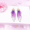 Fashion Jewelry Butterfly Earring Fairy Simulation Insect Wing Hook Earring Translucent Cicada Wing Drop Earrings Woman Jewelry