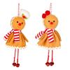 Christmas Tree Doll Decoration Fabric Biscuit Men Hanging Ornament For Door Wreath Mantels Display Holiday Decorations